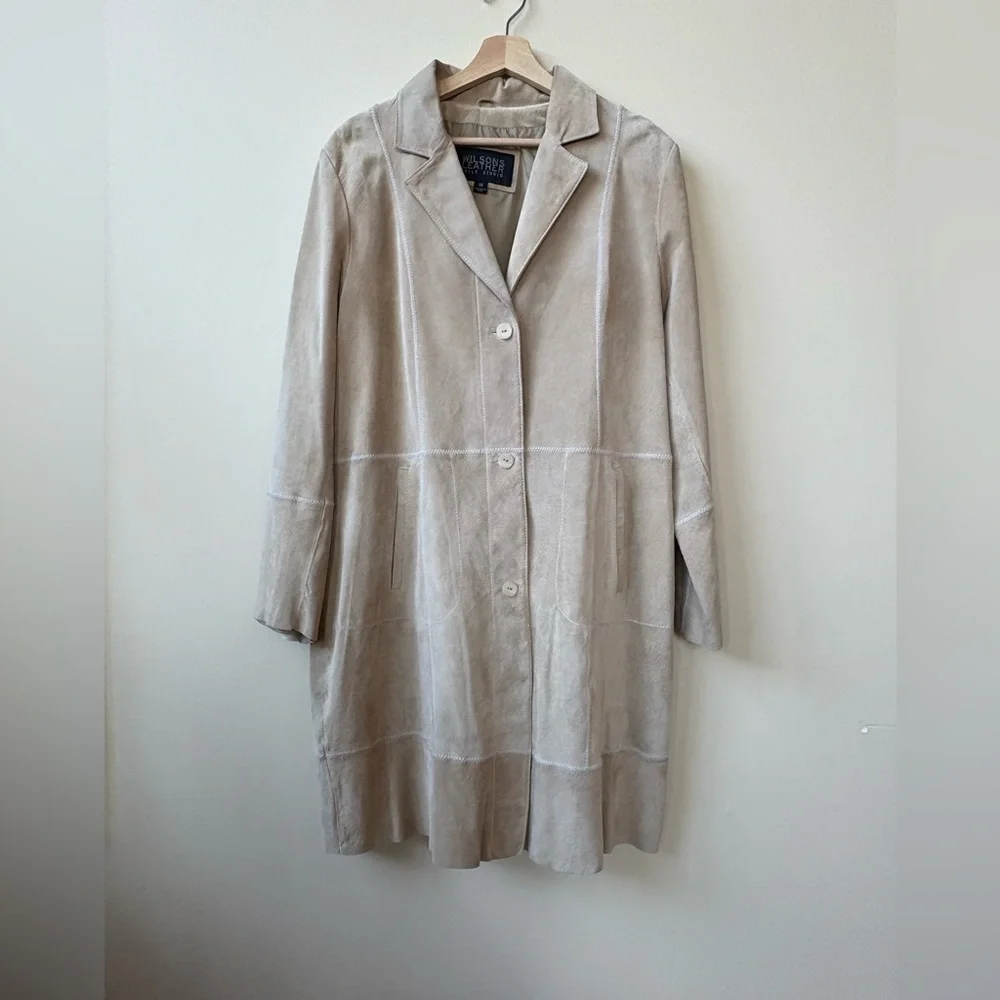 Wilson Leather - Pelle Studio - Genuine Suede Trench Coat - Size 1X